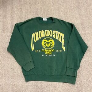 Vintage Colorado State Sweatshirt Mens XL Green 1990s Lee Sport